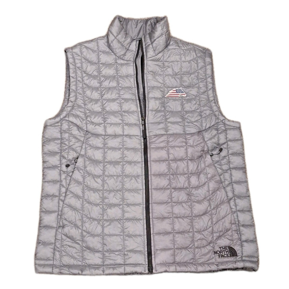 The North Face Gray Quilted Vest